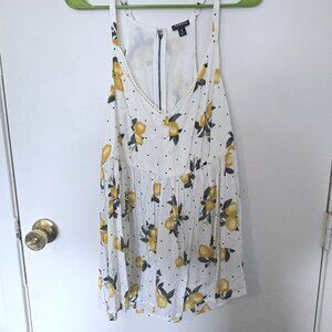 Torrid Size 0 Lemon Print Tunic Blouse